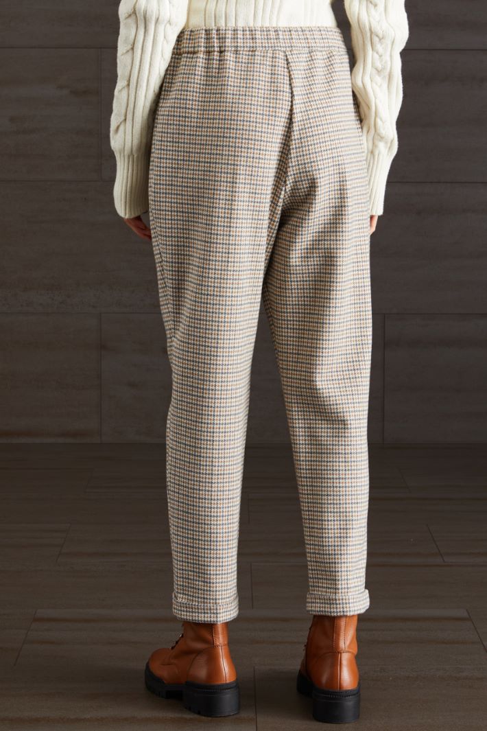 Pantaloni in jersey  - GRIGIO SABBIA OCRA - Fashion Market - 4