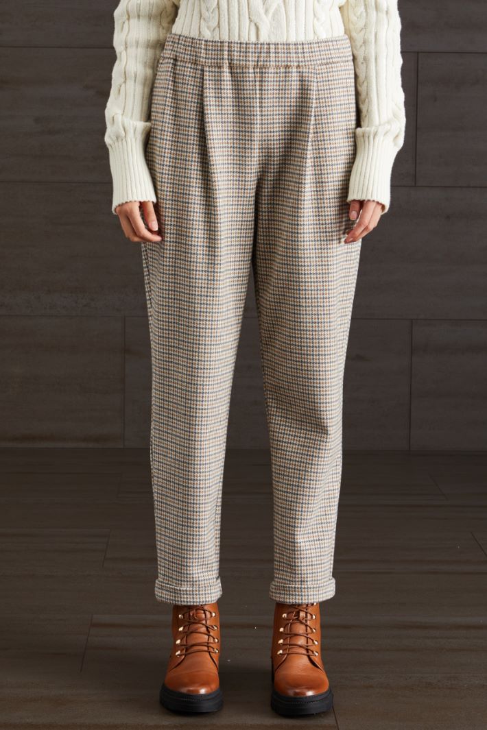Pantaloni in jersey  - GRIGIO SABBIA OCRA - Fashion Market - 2