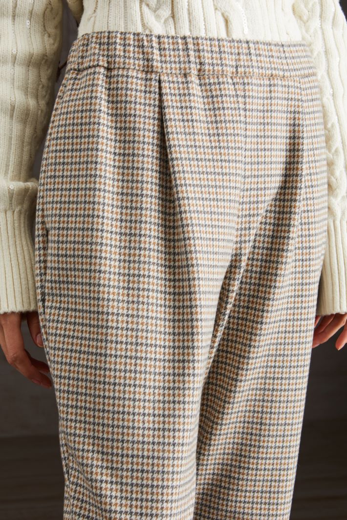 Pantaloni in jersey  - GRIGIO SABBIA OCRA - Fashion Market - 3