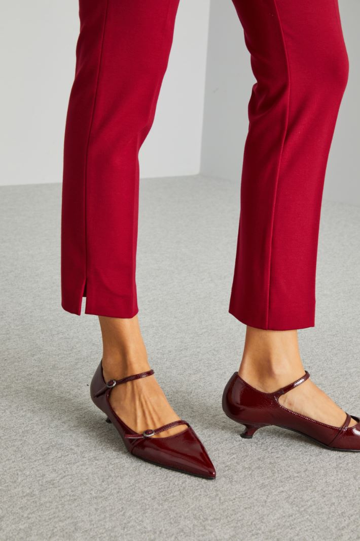 Pantaloni in jersey - ROSSO - Fashion Market - 3