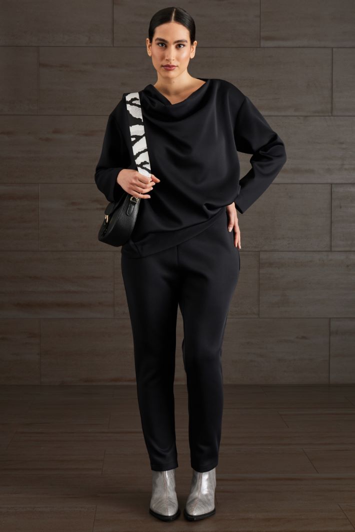 Pantaloni a sigaretta - NERO - Fashion Market