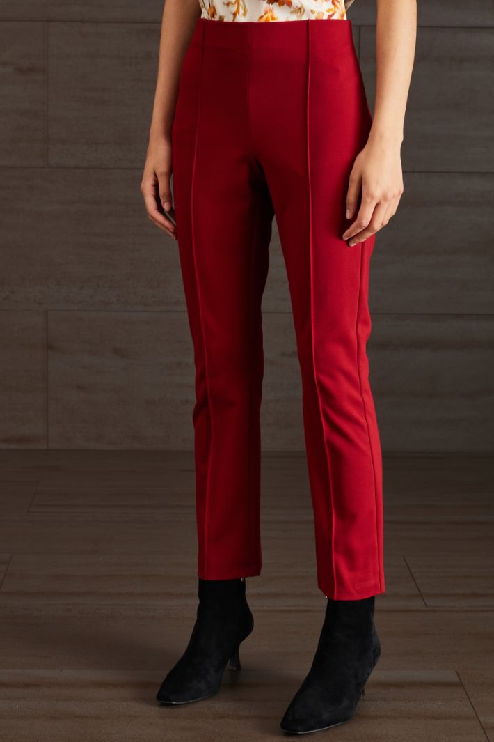 Pantaloni in jersey - ROSSO CILIEGIA - Fashion Market - 2