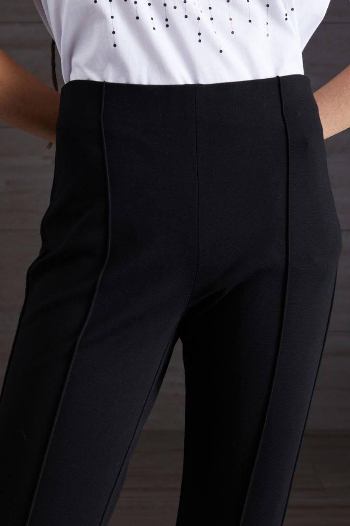 Pantaloni in jersey - NERO - Fashion Market - 3