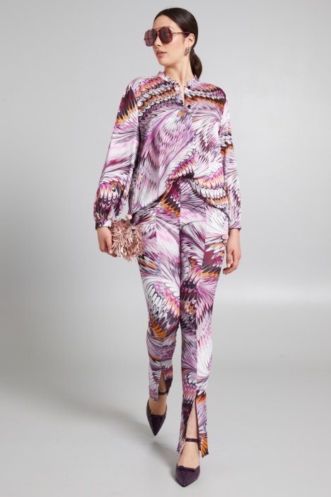 Pantaloni in jersey stampato - Fashion Market