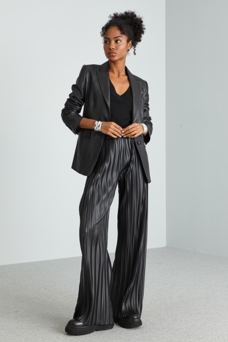 Pantaloni in jersey spalmato - Fashion Market