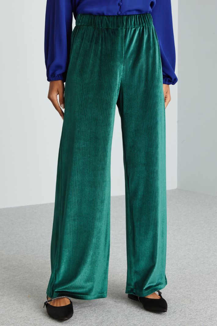 Pantaloni a palazzo - VERDE - Fashion Market - 2