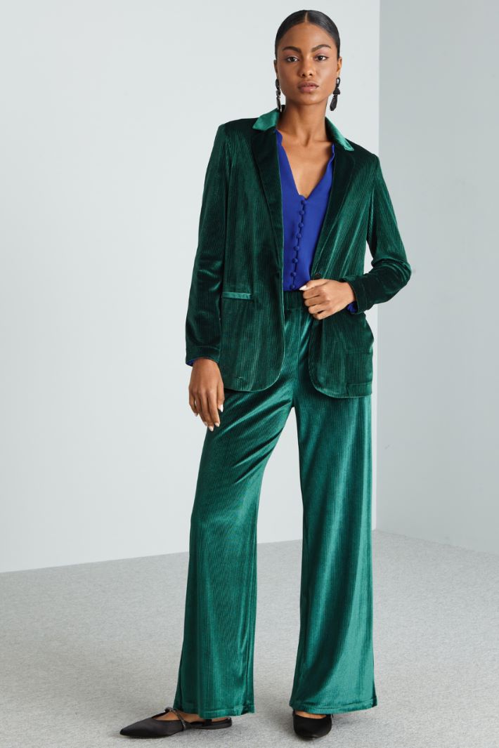 Pantaloni a palazzo - VERDE - Fashion Market