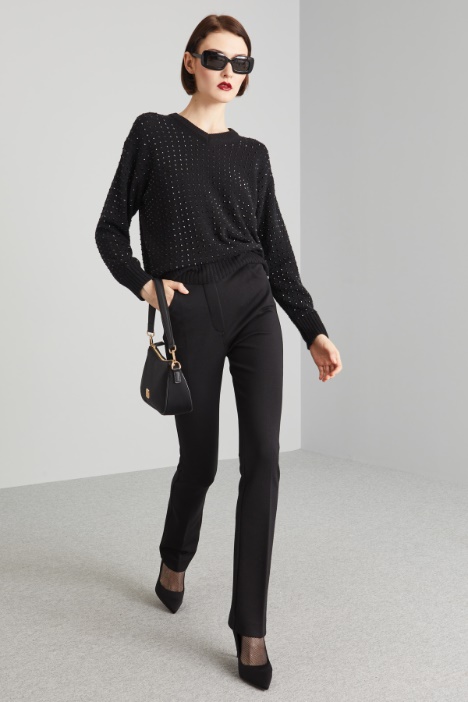 Pantaloni slim in jersey  - Fashion Market