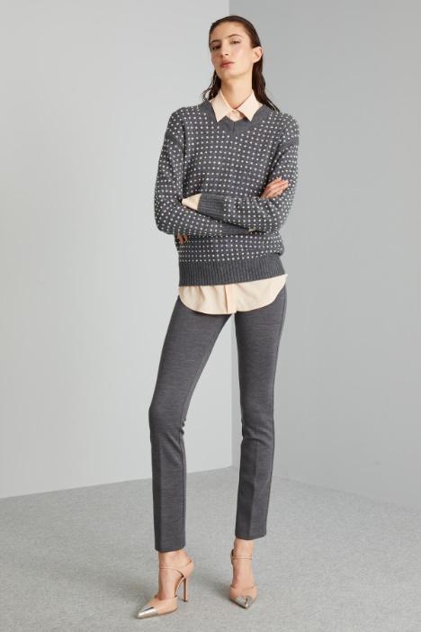 Pantaloni slim in jersey  - Fashion Market