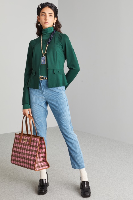 Giacca sfiancata in jersey - Fashion Market