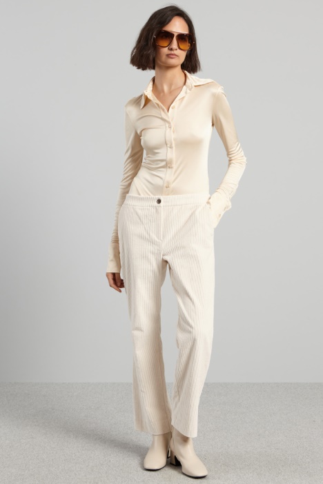 Body a camicia in jersey - Fashion Market