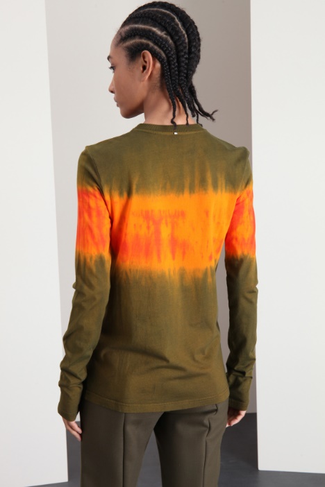 T-shirt con stampa tye-dye - Fashion Market