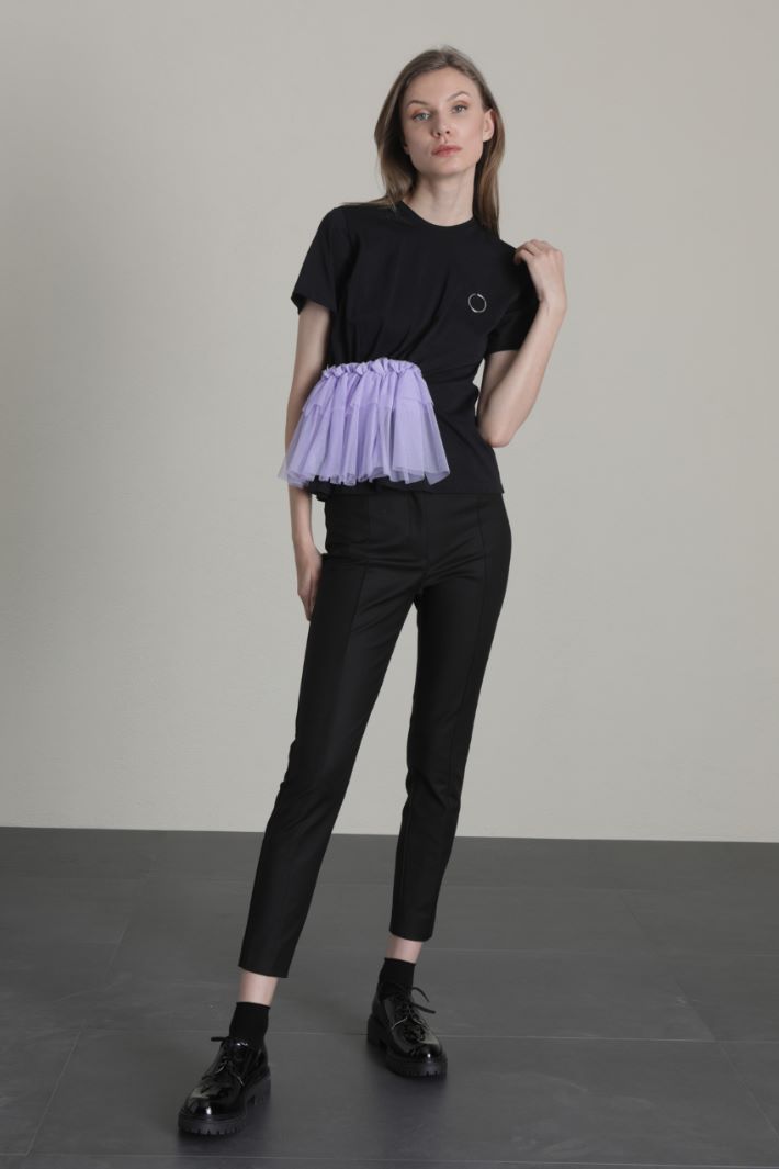 T-shirt in puro cotone - NERO - Fashion Market - 4