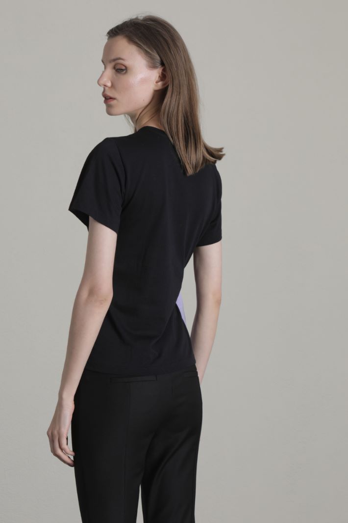 T-shirt in puro cotone - NERO - Fashion Market - 2