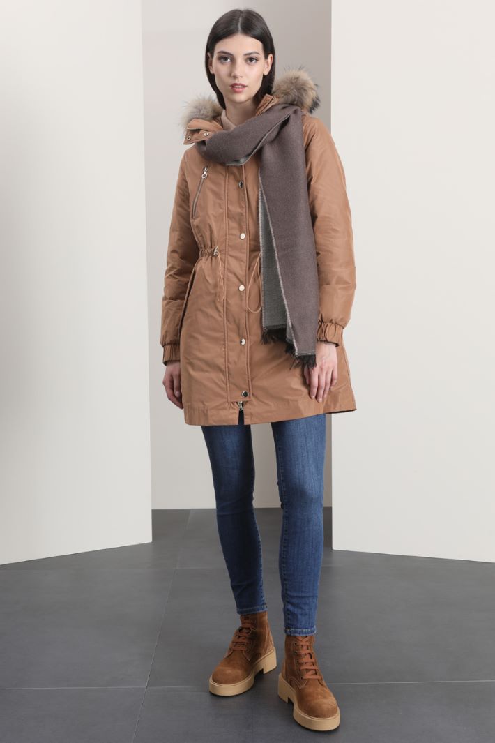 Parka con bordo in pelo - NOCCIOLA - Fashion Market - 4