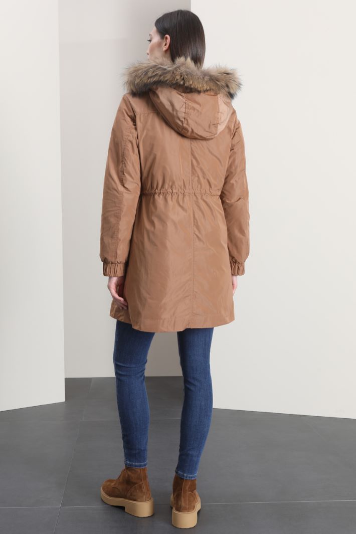 Parka con bordo in pelo - NOCCIOLA - Fashion Market - 2