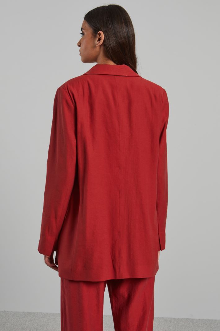 Blazer morbido - ROSSO - Fashion Market - 4