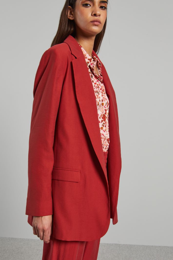 Blazer morbido - ROSSO - Fashion Market - 3