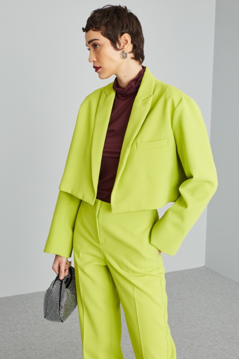 Giacca corta in cady pesante - Fashion Market