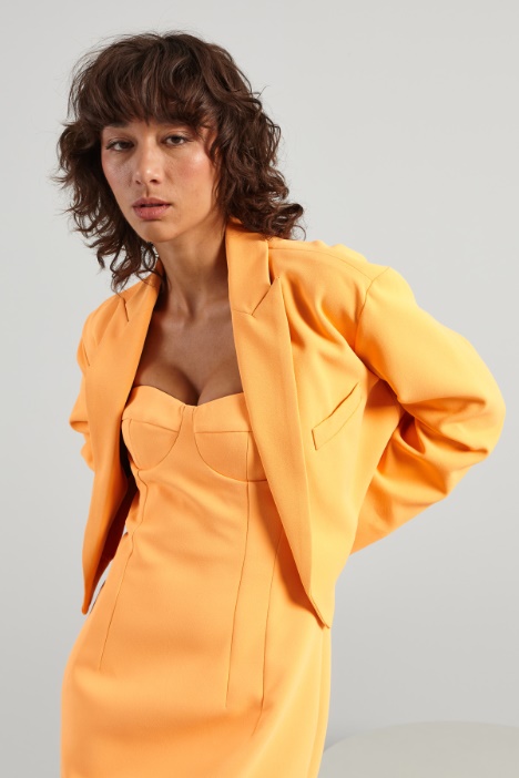 Giacca corta in cady pesante - Fashion Market