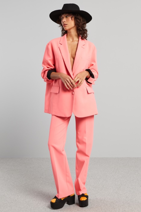 Blazer over in cady pesante - Fashion Market