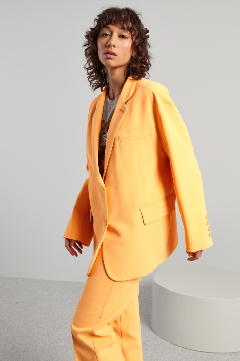 Blazer over in cady pesante - Fashion Market