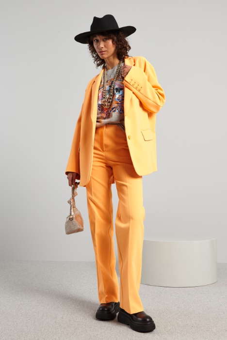 Blazer over in cady pesante - Fashion Market