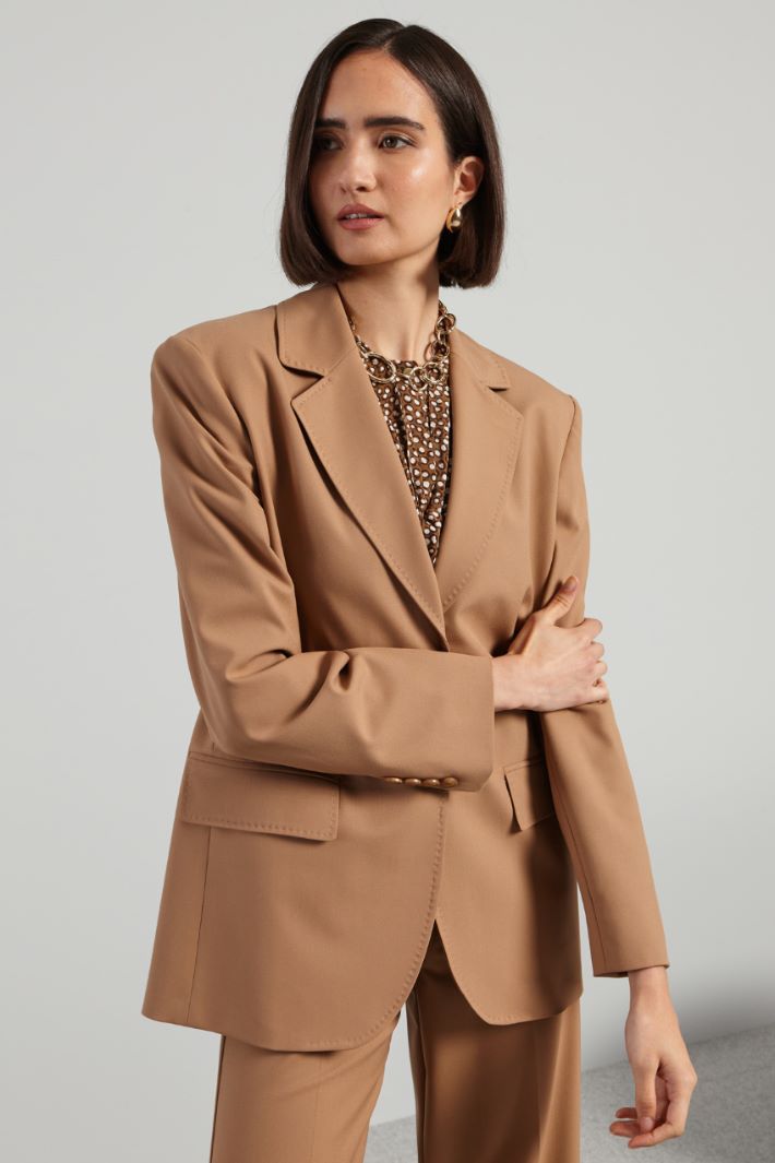 Blazer  rifinito a puntino - CAMMELLO - Fashion Market - 2