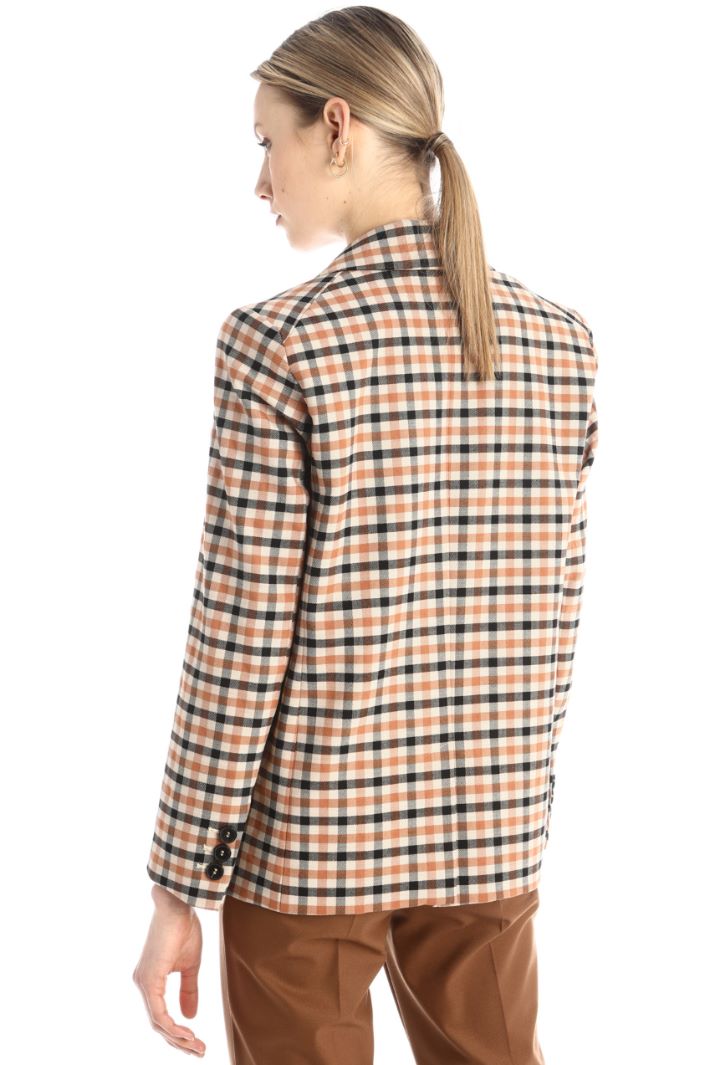 Blazer a fantasia - BEIGE NERO - Fashion Market - 2