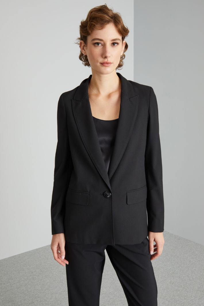 Blazer  rifinito a puntino - NERO - Fashion Market - 2