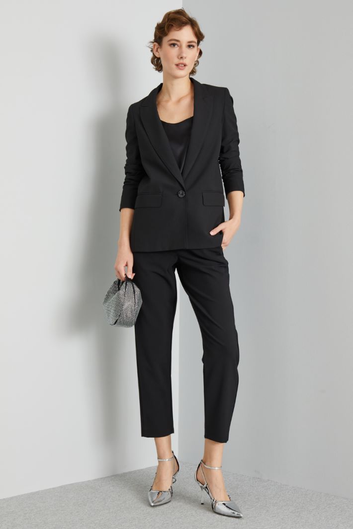 Blazer  rifinito a puntino - NERO - Fashion Market