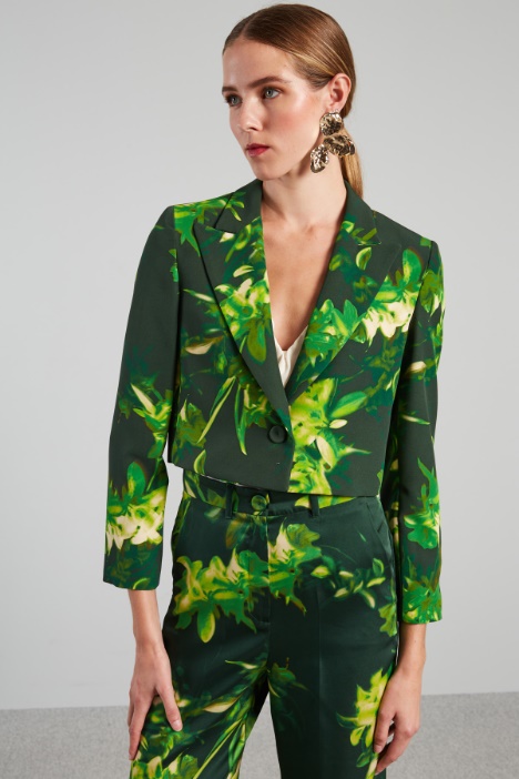 Bolero in cady stampato - Fashion Market