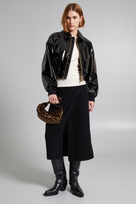 Giacca corta in vernice - Fashion Market