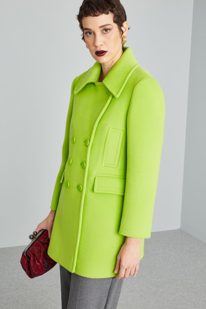 Caban doppiopetto - VERDE LIME - Fashion Market - 2