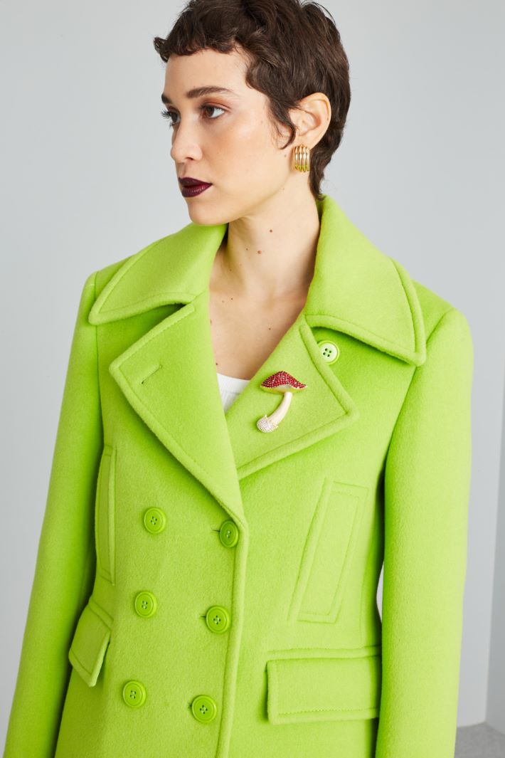 Caban doppiopetto - VERDE LIME - Fashion Market - 3