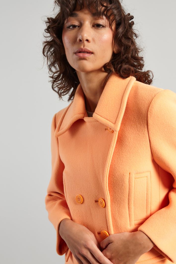 Caban doppiopetto - ARANCIONE - Fashion Market - 3