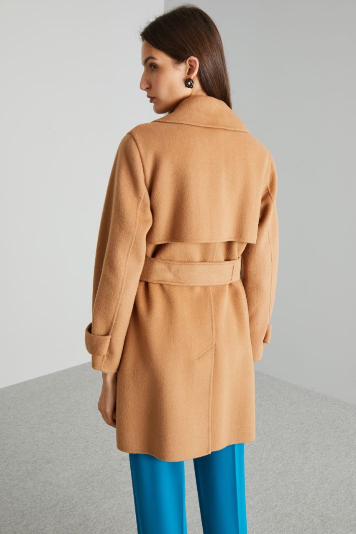 Cappotto in doppio drap - CAMMELLO - Fashion Market - 4