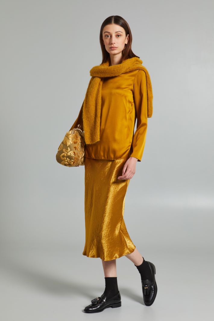 Gonna midi in raso - OCRA - Fashion Market