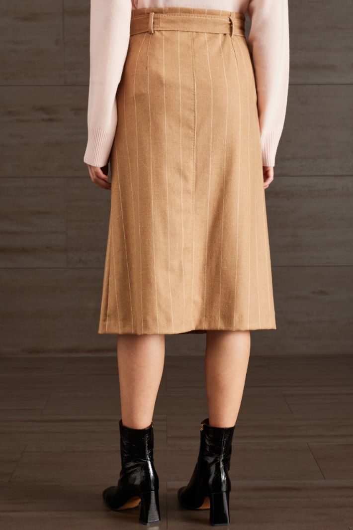 Gonna midi - CAMMELLO BIANCO - Fashion Market - 4