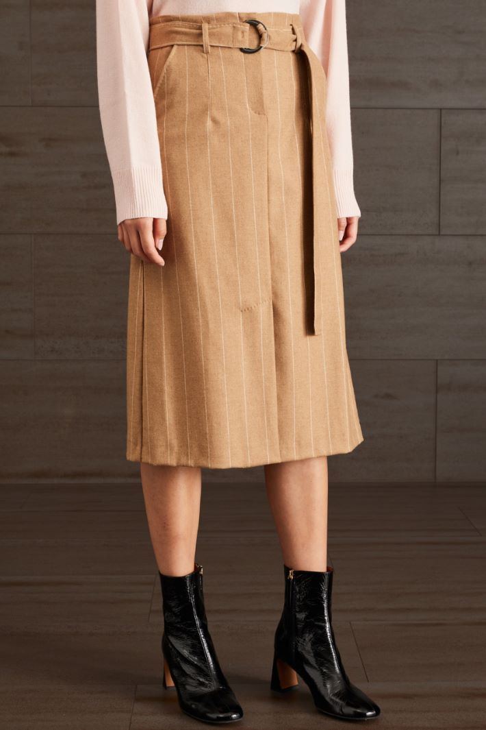 Gonna midi - CAMMELLO BIANCO - Fashion Market - 2