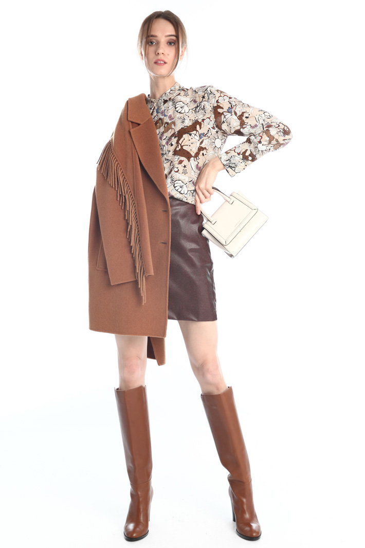 Gonna in similpelle - BORDEAUX - Fashion Market - 4