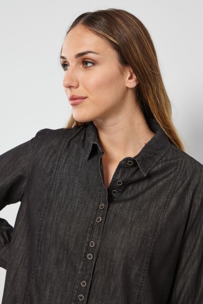 Camicia in denim leggero - ANTRACITE - Fashion Market - 3