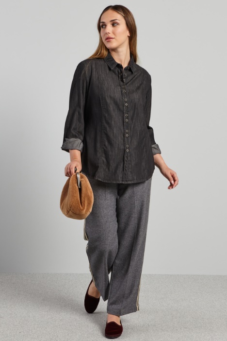 Camicia in denim leggero - Fashion Market