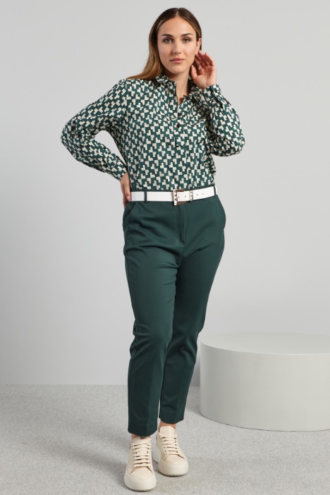 Camicia in popeline stampato - Fashion Market