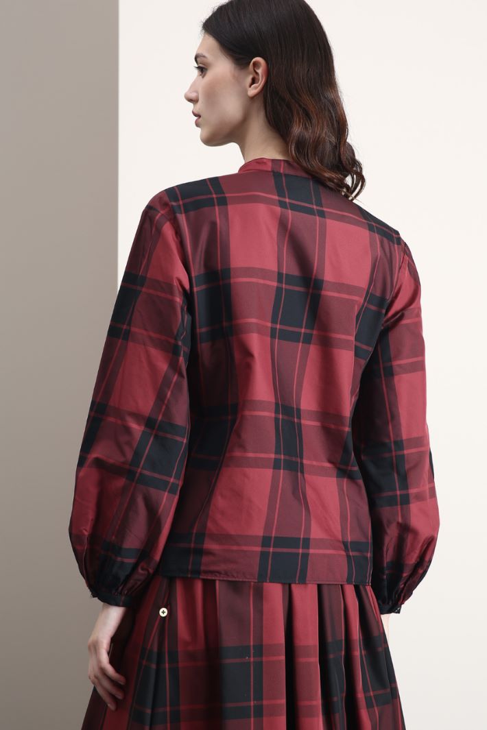 Blusa in taffetà - BORDEAUX - Fashion Market - 3