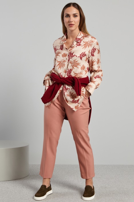 Camicia in twill stampato - Fashion Market