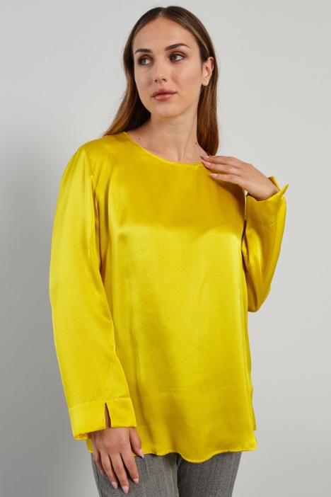 Blusa in seta lavata - Fashion Market