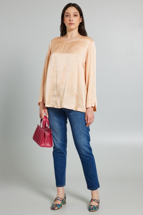 Blusa in seta lavata - Fashion Market