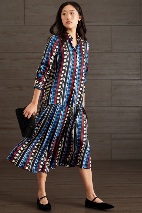 Camicia in twill stampato - Fashion Market