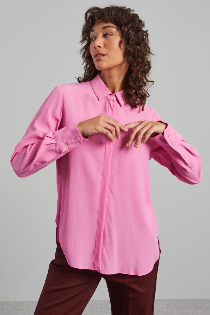 Camicia in crépe de chine - ROSA ACCESO - Fashion Market - 2